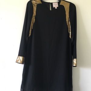Romeo & Juliet couture long sleeves black sequins